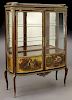 French Vernis Martin vitrine with two shelves