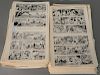 Large lot of Edgar Rice Burroughs "Tarzan" comics original proof sheets, issued by United Feature Syndicate, sheet size: 14"