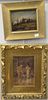 Two framed paintings including 19th century oil on canvas Middle Eastern riders on horses signed illegibly lower right: R. Sa