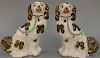 Pair of King Charles Staffordshire dogs. ht. 12in.