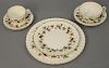 Set of Royal Worcester "Bacchanal" dinnerware, setting for twelve, 104 total pieces.