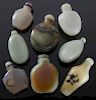 (8) Chinese snuff bottles,