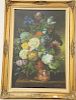 William Steiner oil on canvas large floral still life signed lower right W.M. Steiner, 20th century, 24" x 36".