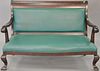 Two vinyl upholstered benches. lg. 53in. Provenance: Property from the Estate of Frank Perrotti Jr. of Hamden, Connecticut