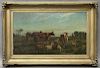 H. C. Bispham, "Cows Grazing in the Field" oil on