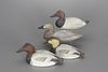 Two Quarter-Size Canvasback Pairs