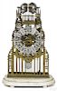 English brass musical skeleton clock, mid 19th c.