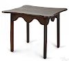 New England Chippendale cherry tavern table