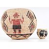 Alicia Adams (Hopi, 20th Century) Miniature Basket, PLUS