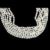 (8) EIGHT BEADED CULTURED PEARL NECKLACE
