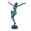 After: Auguste Moreau, French (1834 - 1917) Bronze Sculpture of a Dancer on Marble Base, Artist Inscribed Lower