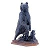 After: Eugene Lanceray, Russian (1875 - 1946) Cast Iron "Standing Bear" Signed in the Cast