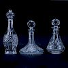 Collection of Three (3) Waterford Crystal Decanters