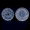 Waterford Crystal 1988 and 2000 Christmas Plates
