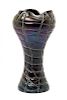 A Czech Iridescent Glass Vase, likely Pallme Konig, Height 10 3/4 inches.