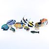 Collection of Ten (10) Vintage Hand Painted Models of Fish