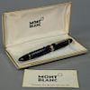 Vintage Montblanc Meisterstuck no. 149 fountain pen with gold rings, tip marked 14C 585, in fitted case.