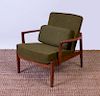TOVE AND EDVARD KINDT-LARSEN TEAK ARMCHAIR FOR FRANCE AND SONS