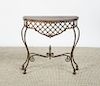 WROUGHT-IRON CONSOLE TABLE