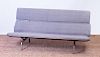 CHARLES EAMES CHROME AND WOOL-UPHOLSTERED COMPACT SOFA
