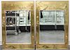 A Pair of LaBarge Mirrors Height 42 x width 28 1/2 inches.
