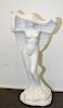 * A Chinese Style Marble Figure Height 24 1/4 inches.