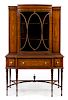 * A Louis XVI Style Dining Room Suite Height of china cabinet 64 3/8 inches.