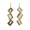 14K Gold Gemstone Long Earrings