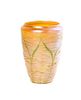 A Durand Gold Iridescent Glass Vase, Height 8 inches.