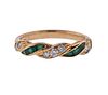 Tiffany &amp; Co 18k Gold Diamond Emerald Ring