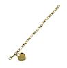 Tiffany &amp; Co. 18K Gold Heart Charm Link Bracelet