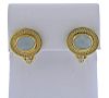 Seidengang 18K Gold Aquamarine Diamond Earrings