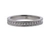 Platinum Diamond Half Band Wedding Ring
