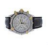 Breitling Crosswind 18k Gold Steel Chronograph Watch B13055