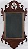 Chippendale mahogany looking glass dated verso