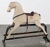 Carved and painted hobby horse, ca. 1900