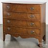 New England Federal mahogany bowfront chest