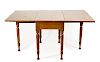 Sheraton Style Cherry Drop Leaf Dining Table