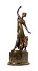 An Austrian Art Nouveau Bronze Figure, Rudolf K. Kuchler (1867-1954), Height of bronze 22 1/4 inches.