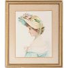 Victorian Watercolors of Women with Hats