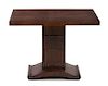 A French Art Deco Rosewood Occasional Table, Height 22 1/8 x width 30 3/8 x depth 18 1/4 inches.
