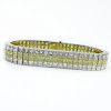 Kwiat Collection, New York Approx. 41.25 Carat One Hundred Sixty Five (165) Princess Cut Fancy Intense Yellow and White Diamo