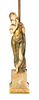 A French Gilt Bronze and Ivory Figure, Rene-Paul Marquet (1875-1939), Height of figure 12 7/8 inches.
