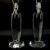 Pair of Visual Comfort & Co. Clear Crystal Lamps