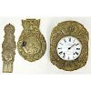 Antique French Brass High Relief Morbier Clock