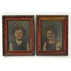 Two (2) 19/20th Century Oil on Panel, Portrait of a Young Boy and Young Girl, Signed Pfeifer Top Left