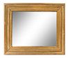 A Continental Giltwood Mirror Height 30 1/4 x width 35 inches.