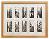 A Collection of Black and White Photographs of Venice Height of frame 28 1/2 x width 35 1/2 inches.