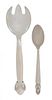Six Pieces of Miscellaneous Silver Flatware, , comprising a Georg Jensen spork and 5 matching demitasse spoons by Wallace