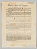 "Public Sale of Negros by Richard Clagett," slave broadside, "March 5th, 1833," 11 x 8 1/2 in., (taped to paper; losses upper